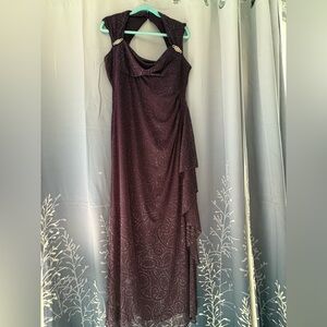 R&M Richards Plum Purple Maxi Dress